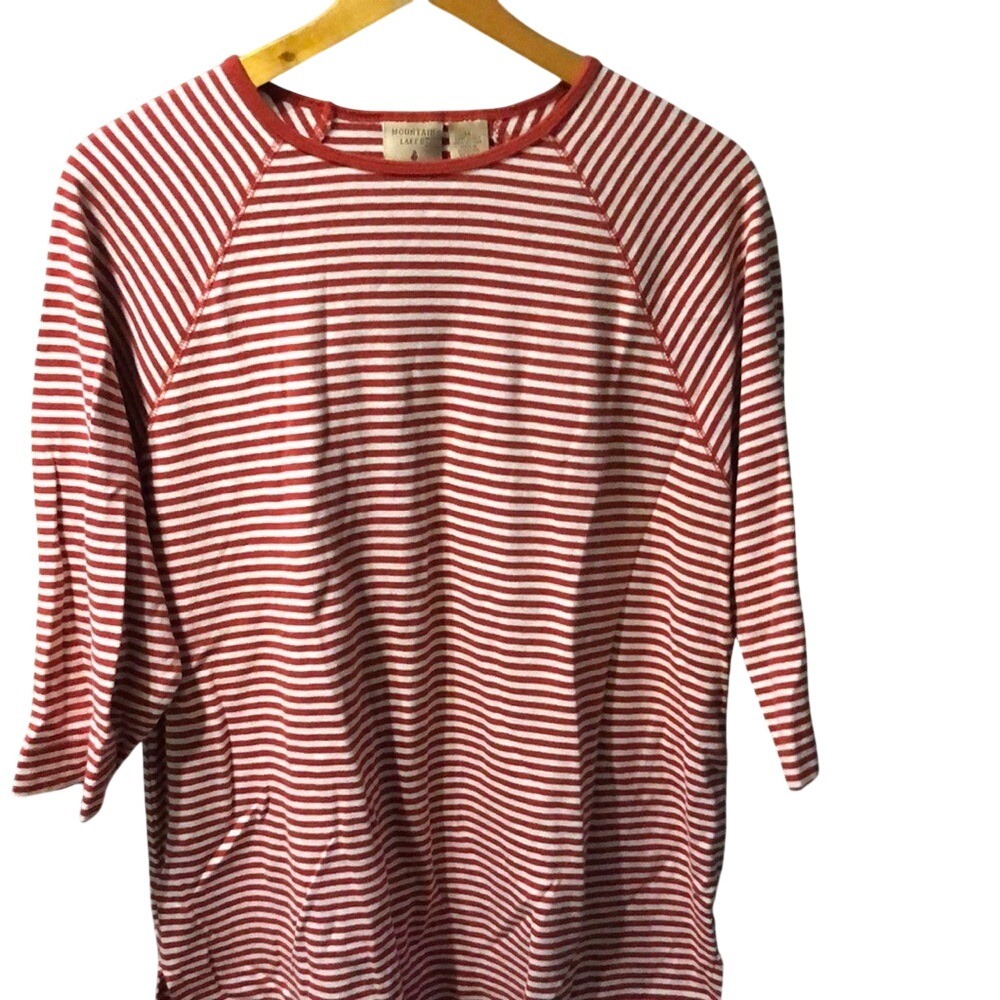 Rust and White Striped Women's Top‎